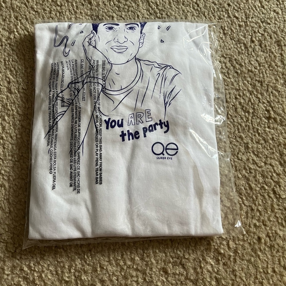 White you are the party shirt 2xl
